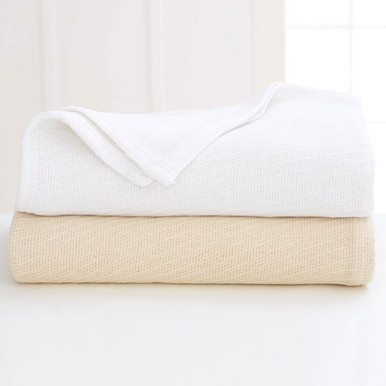 Martex Sovereign Diagonal Stripe Cotton Blanket - Twin 66" x 90"