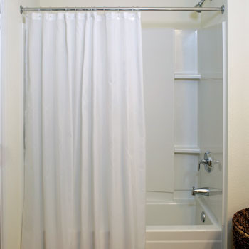 6' x 6' Polyester Shower Curtain - 12/ctn. 2