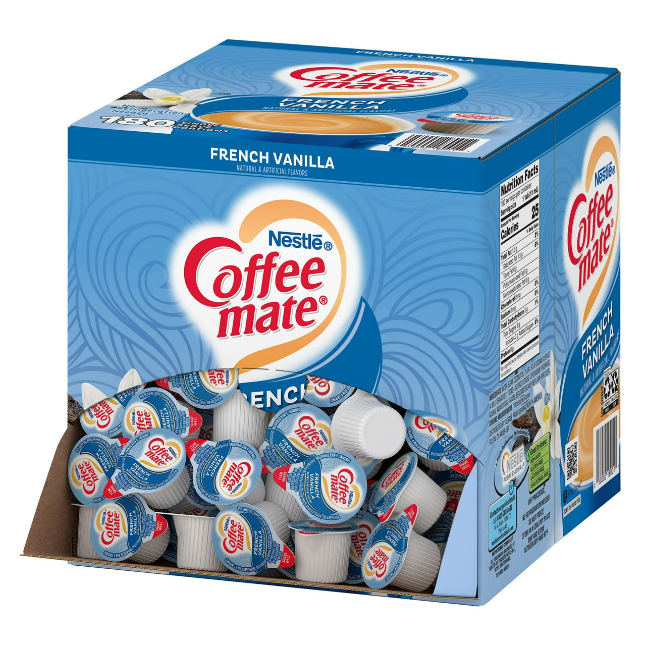 Coffee-mate French Vanilla Liquid Coffee Creamer - 180/cs.