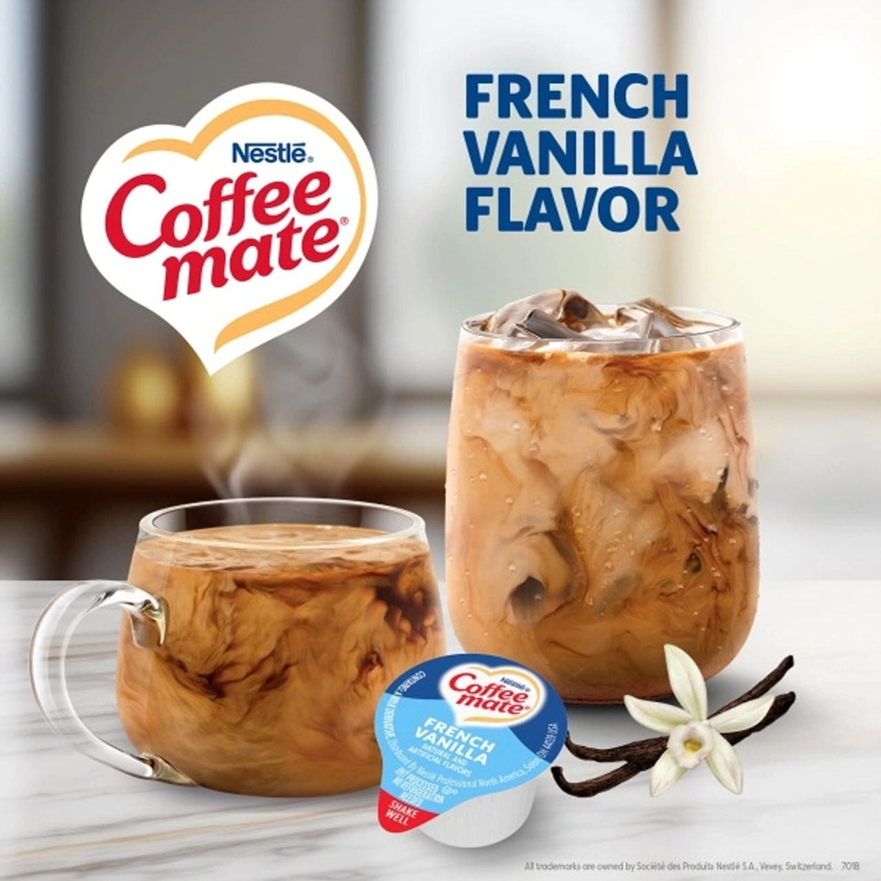 Coffee-mate French Vanilla Liquid Coffee Creamer - 180/cs. 2