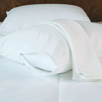 Stretch Poly Zippered Pillow Protector - Standard 21" x 27"