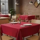 Classic Series Pearlized Linen 4 Gauge Vinyl Square Tablecloth - 52"x52" 3