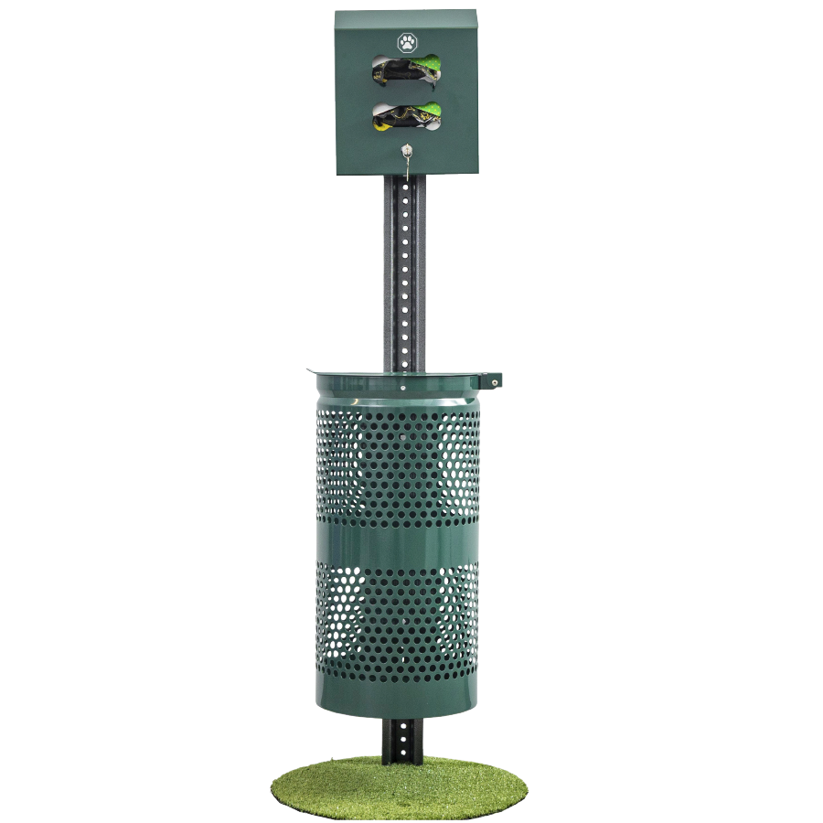 Universal Pet Waste Dispenser Combo (Bag Dispenser Waste Receptacle)