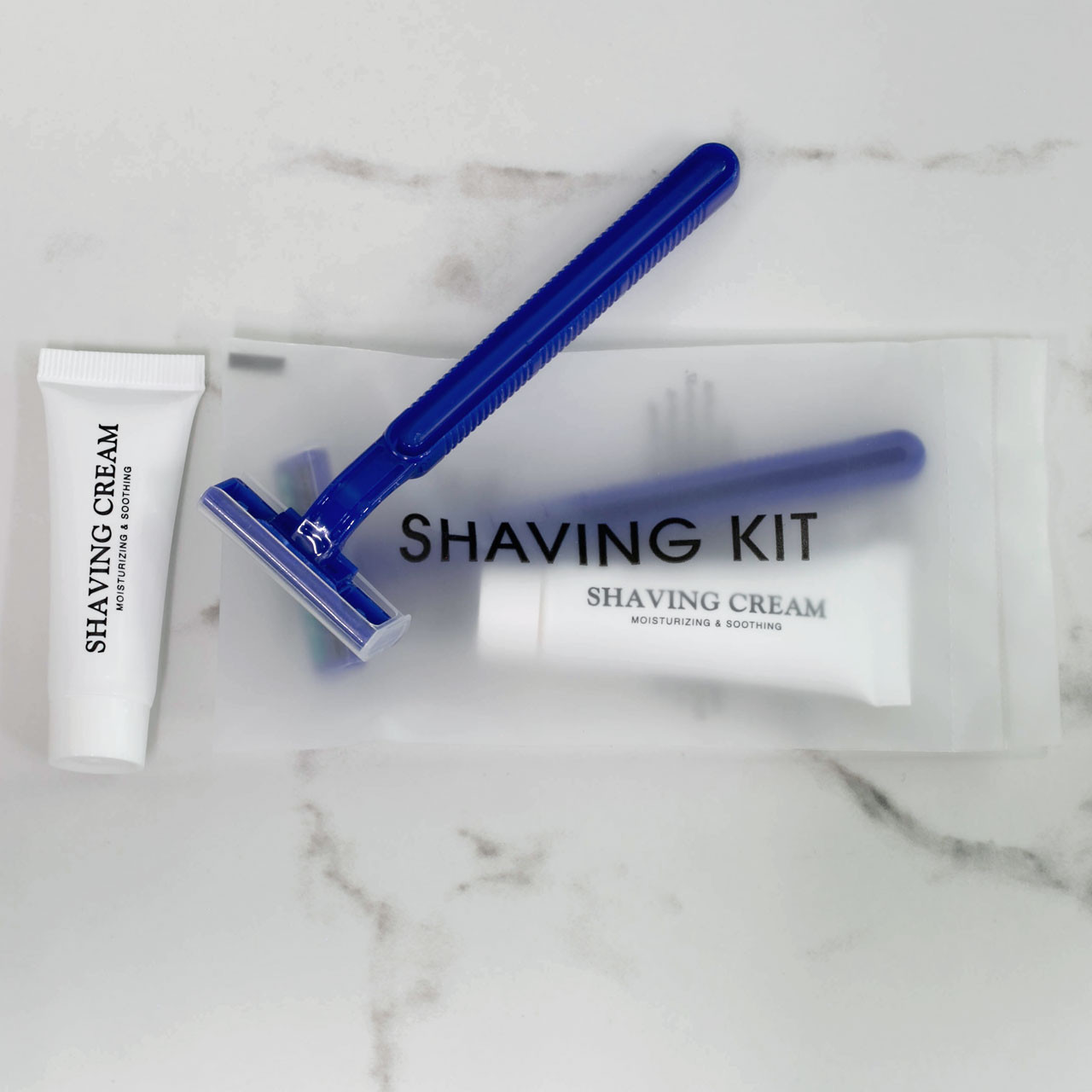 Shave Kit (2-Blade Razor 0.35 oz. Shaving Cream) - 250/bx. 2