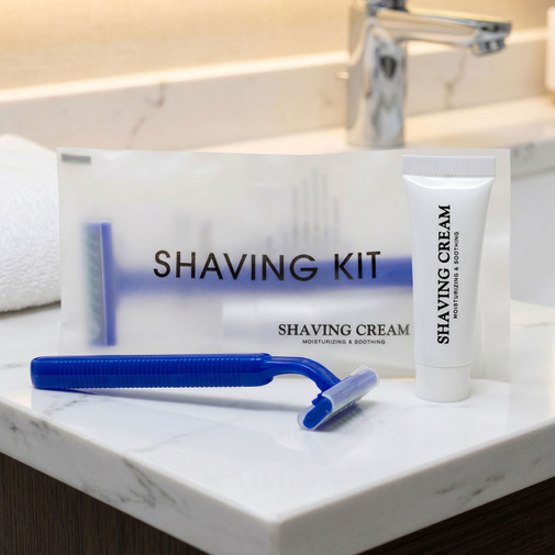 Shave Kit (2-Blade Razor 0.35 oz. Shaving Cream) - 250/bx. 3