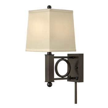 Linen Shade for Wall Lamps - 9"H x (7"x7")T x (8"x8")B 0