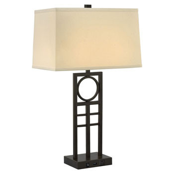 Linen Shade for Desk Lamp - 9½"H x (7"x15")T x (9"x16")B 0