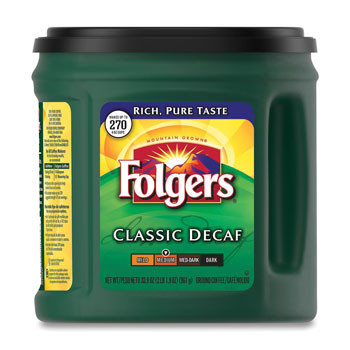 Folgers Coffee (Decaf) - 28.8 oz. 1