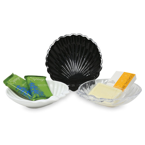 Plastic Shell Amenity Dish - 5" x 5" - 48/cs. 0