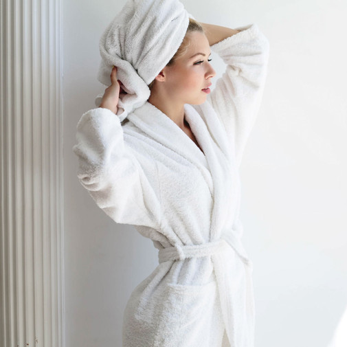 LodgMate Terry Velour Hotel Bath Robe - OSFM 1