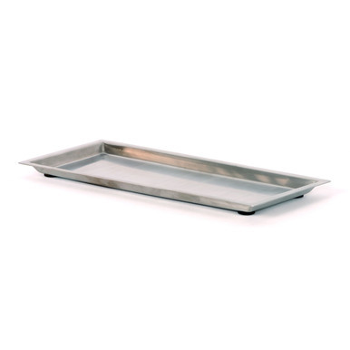 Brushed Metal Rectangular Amenity Tray