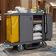 Deluxe Full-Size Housekeeping Cart w/ Doors 1