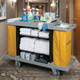 Deluxe Full-Size Housekeeping Cart w/ Doors 3