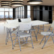Aquaba 48" Round Resin Pedestal Table 2