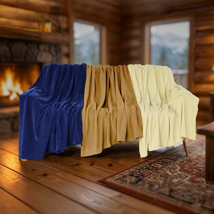 Vellux® Renew Polyester Chenille Blanket - King 108" x 90"