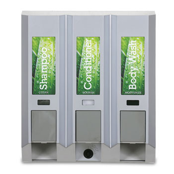 Azaya Three Chamber Dispenser - Satin