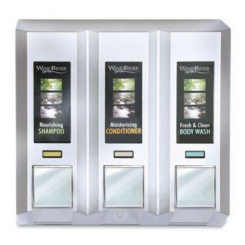 Azaya - Three Chamber Dispenser - Chrome 0